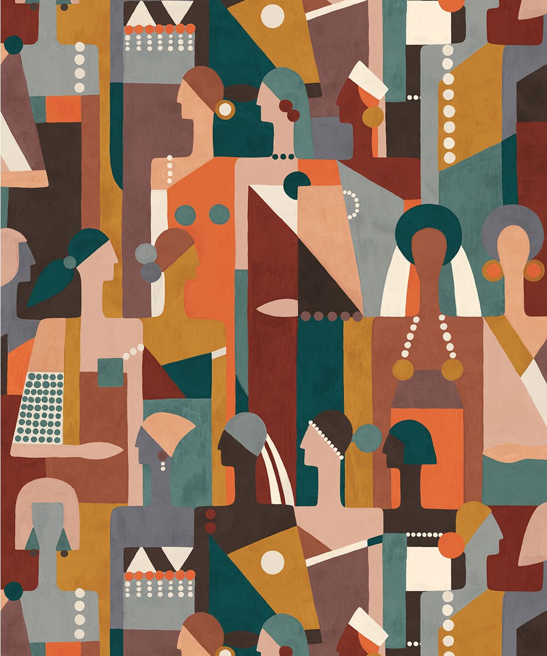 Muse Type II Vinyl Wallpaper • Commercial Vinyl • Rust • Swatch