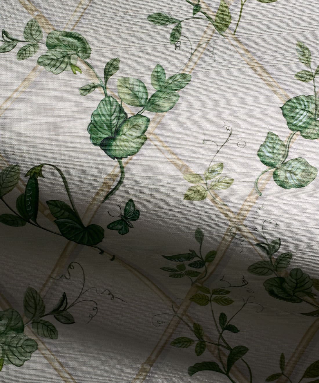 Petite Ivy Grasscloth Wallpaper • Maine House Interiors • Irish Linen & Cane • Swatch