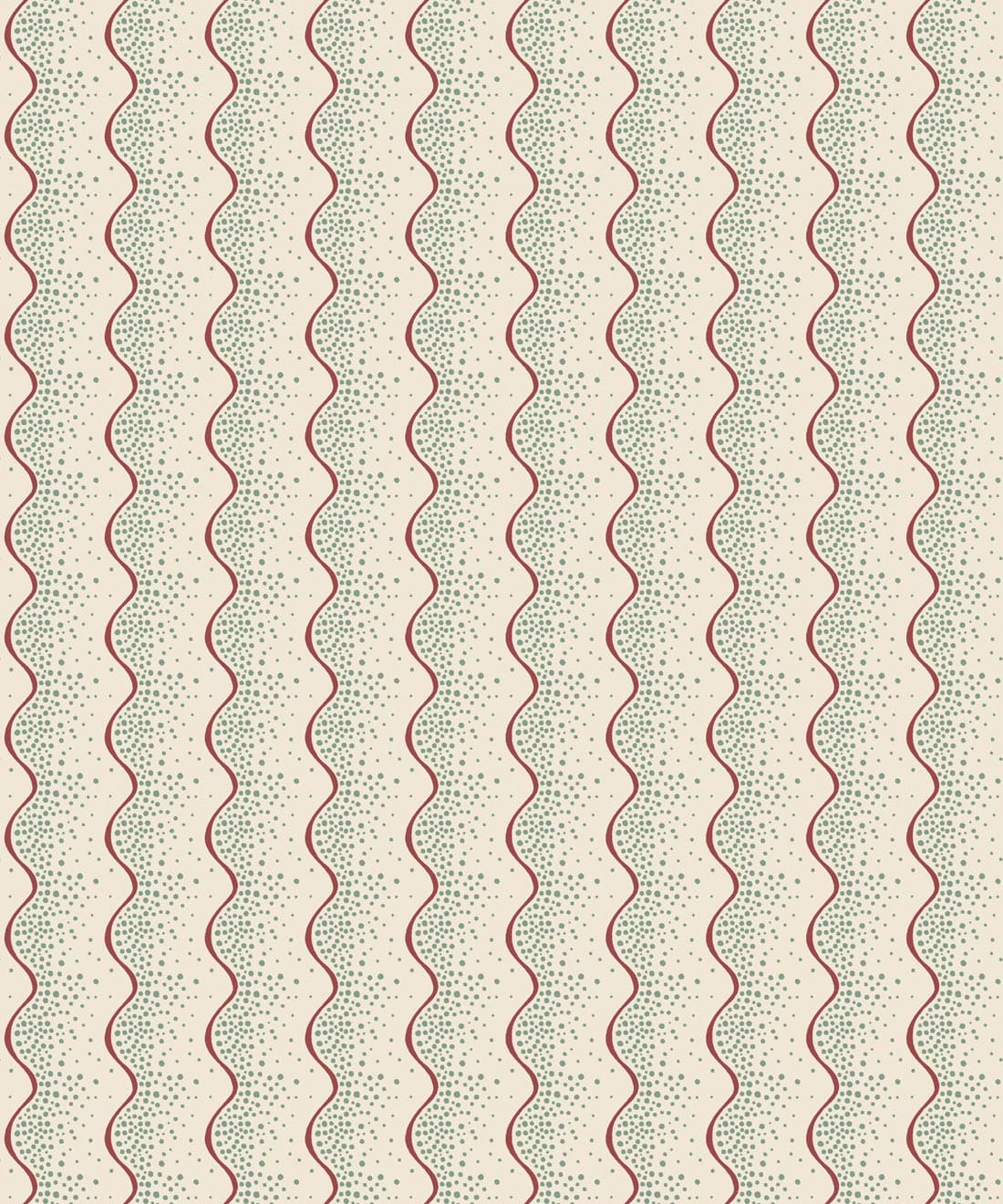 Shore Wallpaper • Milton & King Studio • Aqua • Swatch