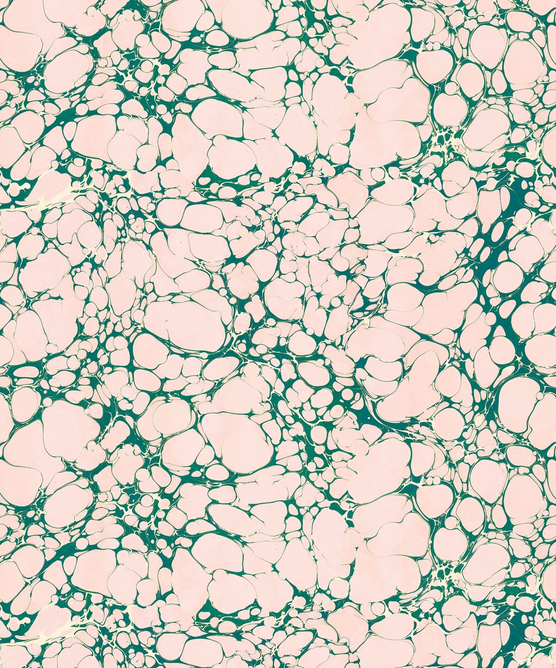 Margate Marble Wallpaper • Poodle & Blonde • Emerald Pinky • Swatch