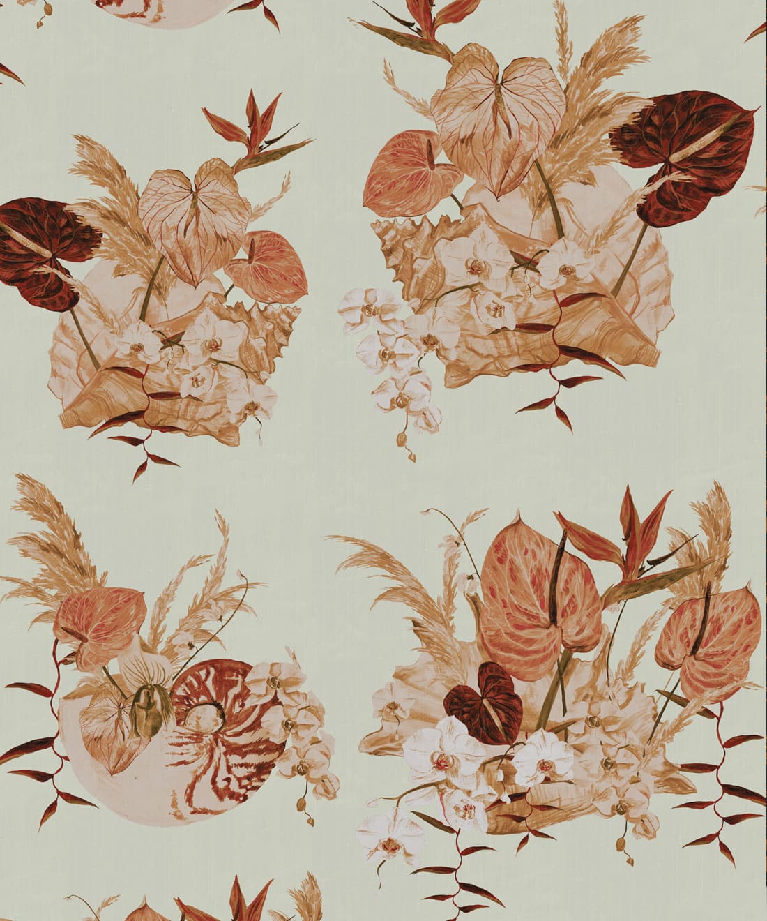 Mazzo Wallpaper • Poodle & Blonde • Bambina Blu • Swatch