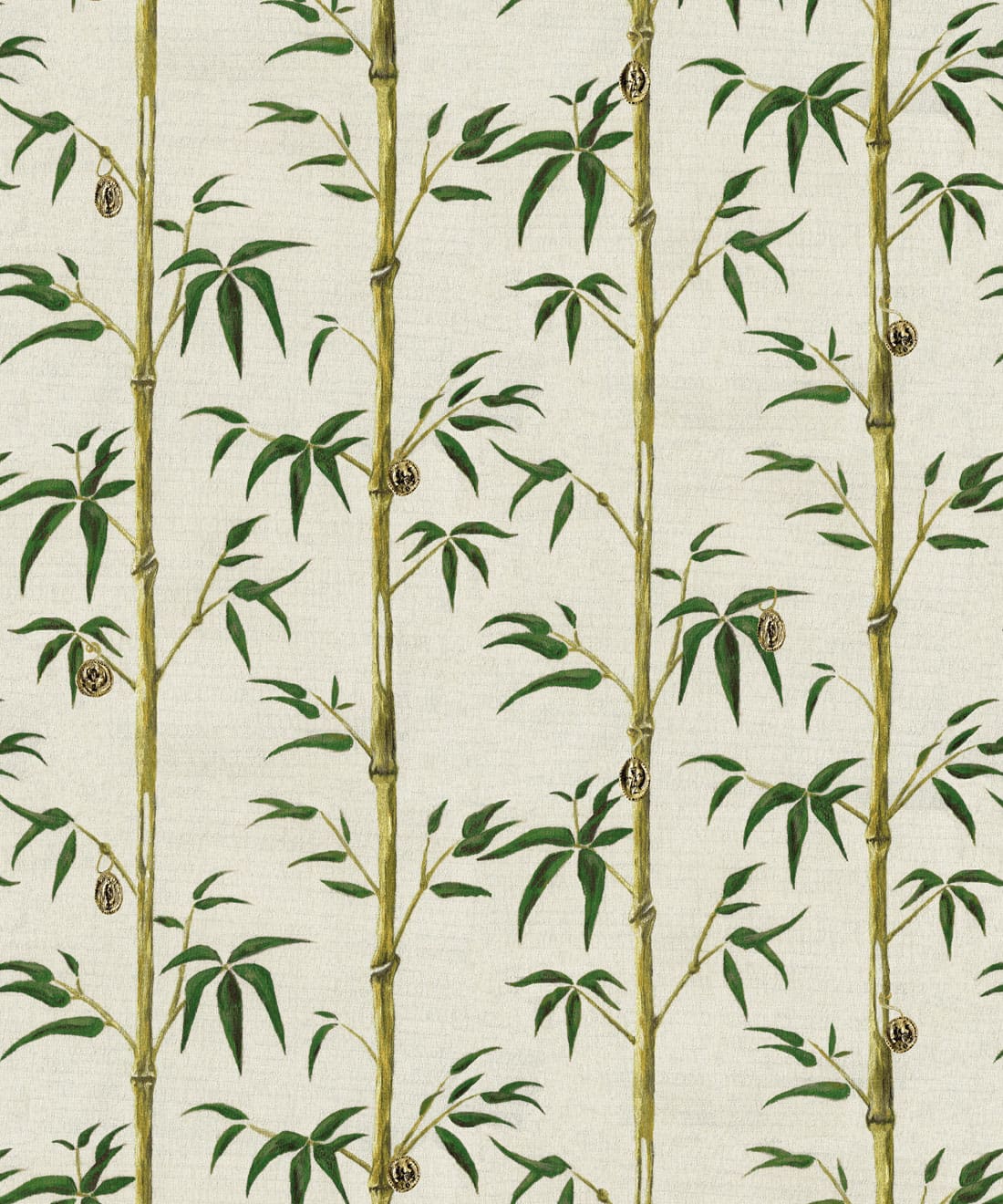 Money Tree Wallpaper • Poodle & Blonde • Bamboo • Swatch