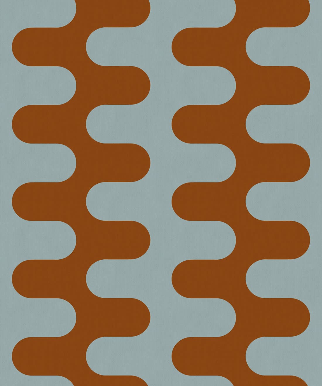 Wave Wallpaper • Poodle & Blonde • Powder • Swatch