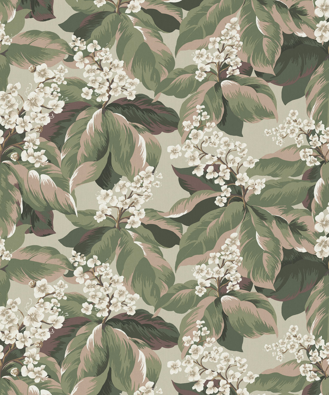 Horse Chestnut Decorative Textile Wallpaper • Milton & King Studio • Blush • Swatch