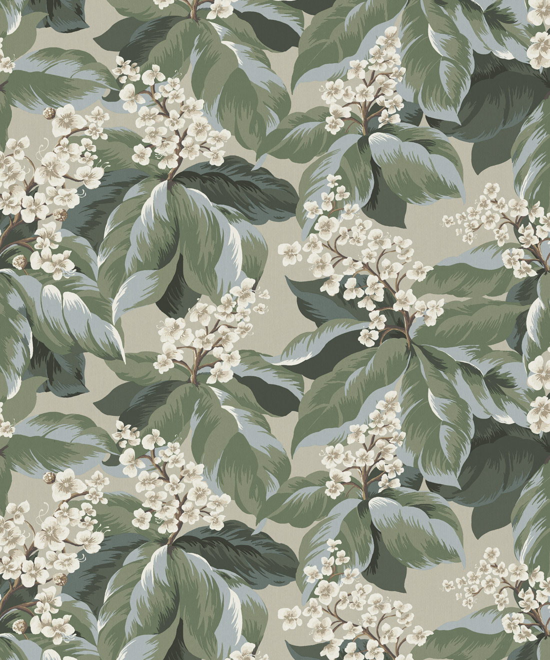 Horse Chestnut Decorative Textile Wallpaper • Milton & King Studio • Periwinkle • Swatch