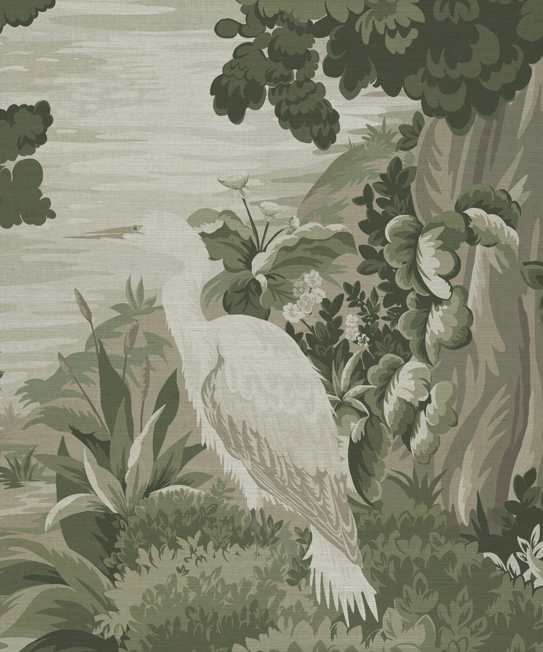 The Glenn Grasscloth Mural • Milton & King Studio • Sage • Swatch