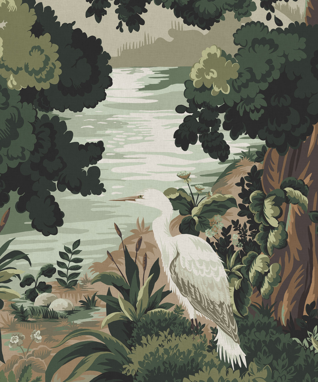 The Glenn Mural • Milton & King Studio • Evergreen • Swatch
