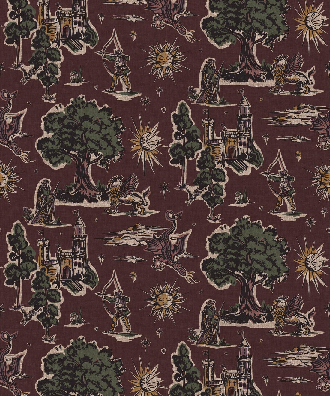 Realm Wallpaper Realm Wallpaper • Milton & King Studio • Plum • Swatch