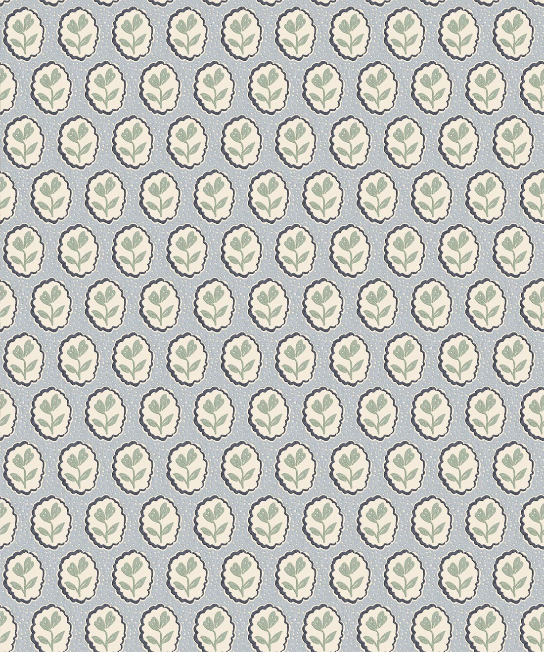 Nell Wallpaper • Milton & King Studio • Periwinkle • Swatch