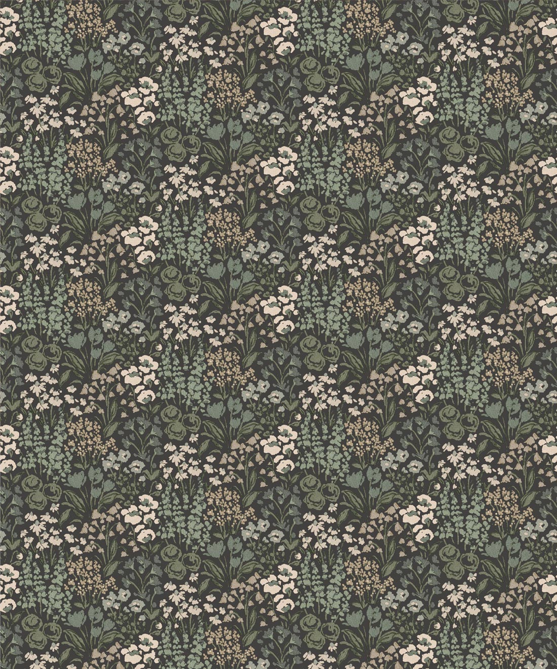 Ophelia Wallpaper • Milton & King Studio • Olive • Swatch