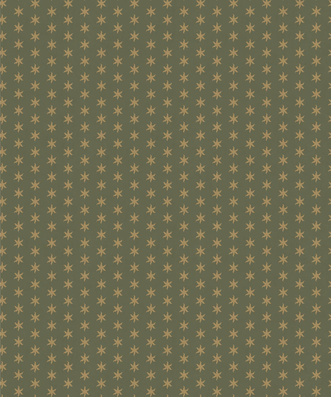 Tudor Star Wallpaper • Milton & King Studio • Moss • Swatch