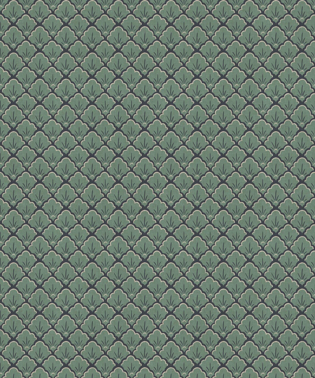 Shellyn Wallpaper • Milton & King Studio • Teal • Swatch