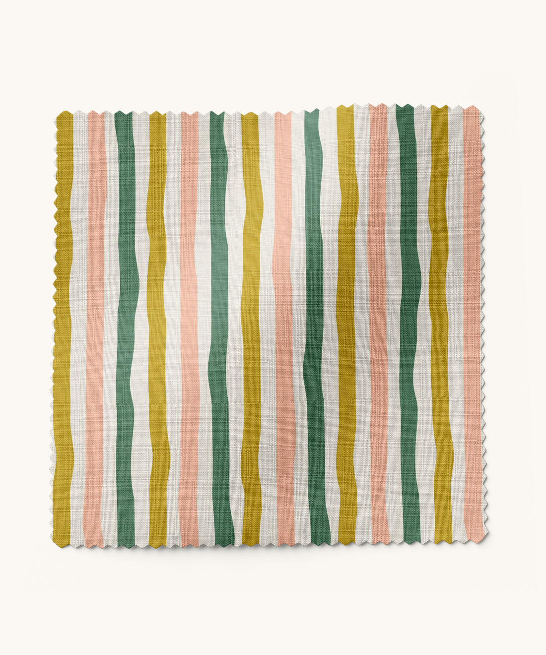 Can't Keep It Straight Fabric • Gray Benko • Chartreuse, Pink & Green • Swatch
