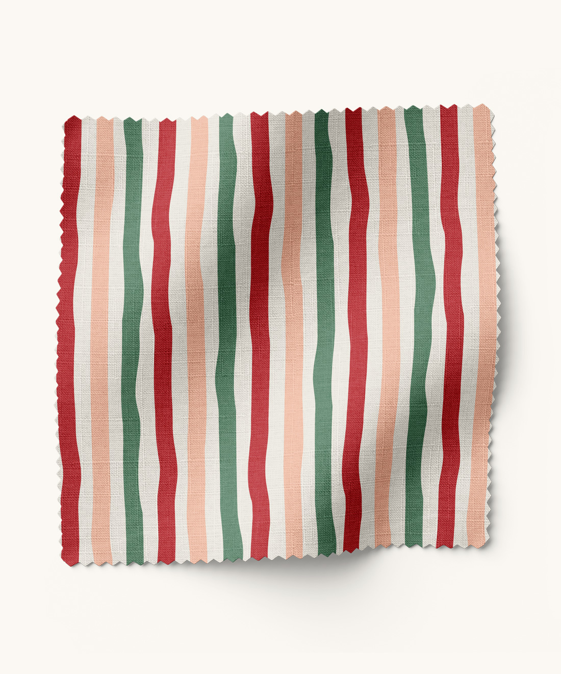 Can't Keep It Straight Fabric Can't Keep It Straight Fabric • Gray Benko • Pink, Red & Green • Swatch