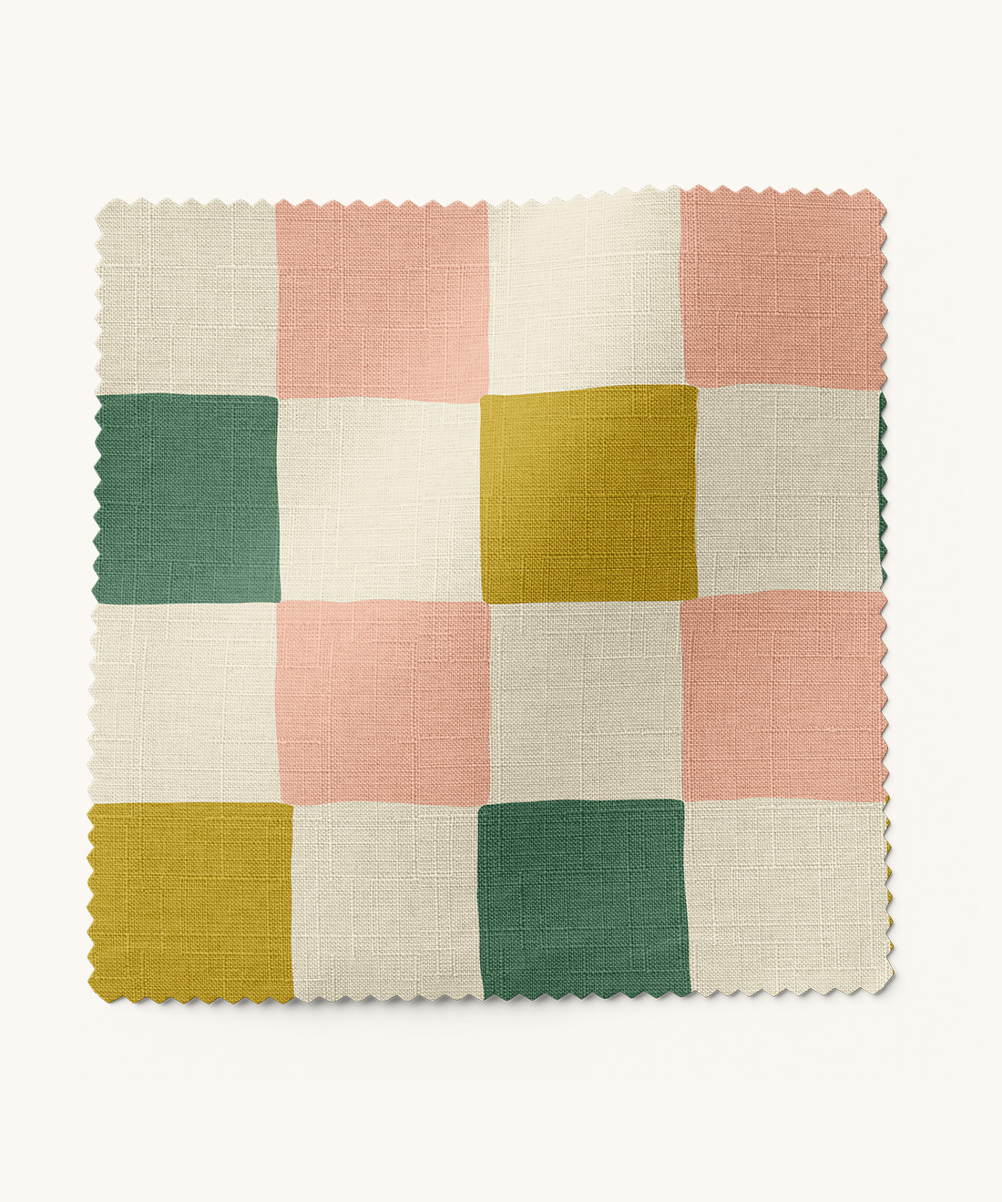 Check It Out Fabric Check It Out Fabric • Gray Benko • Green, Chartreuse & Pink • Swatch