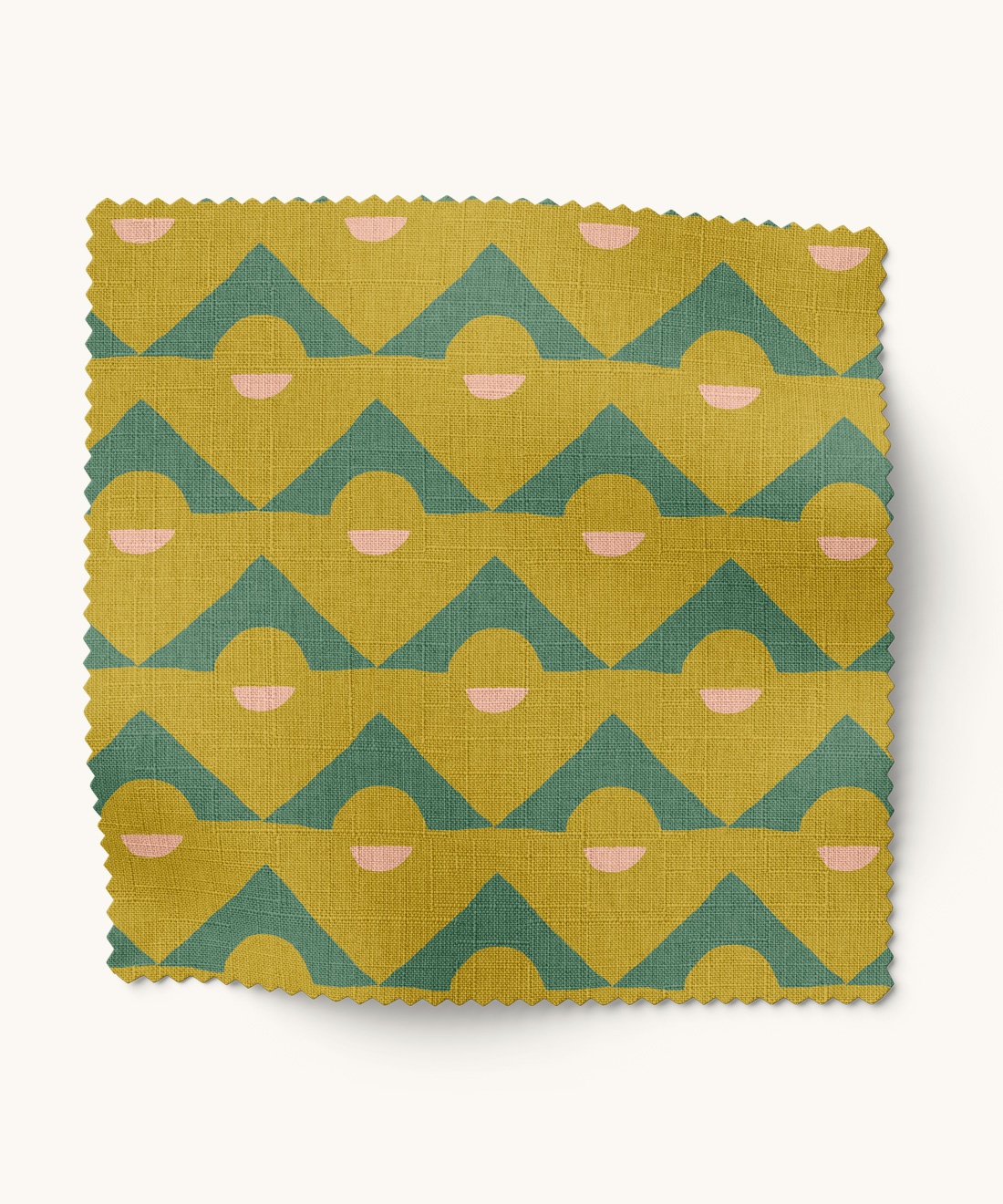 Get to the Point Fabric Get to the Point Fabric • Gray Benko • Green, Chartreuse & Pink • Swatch