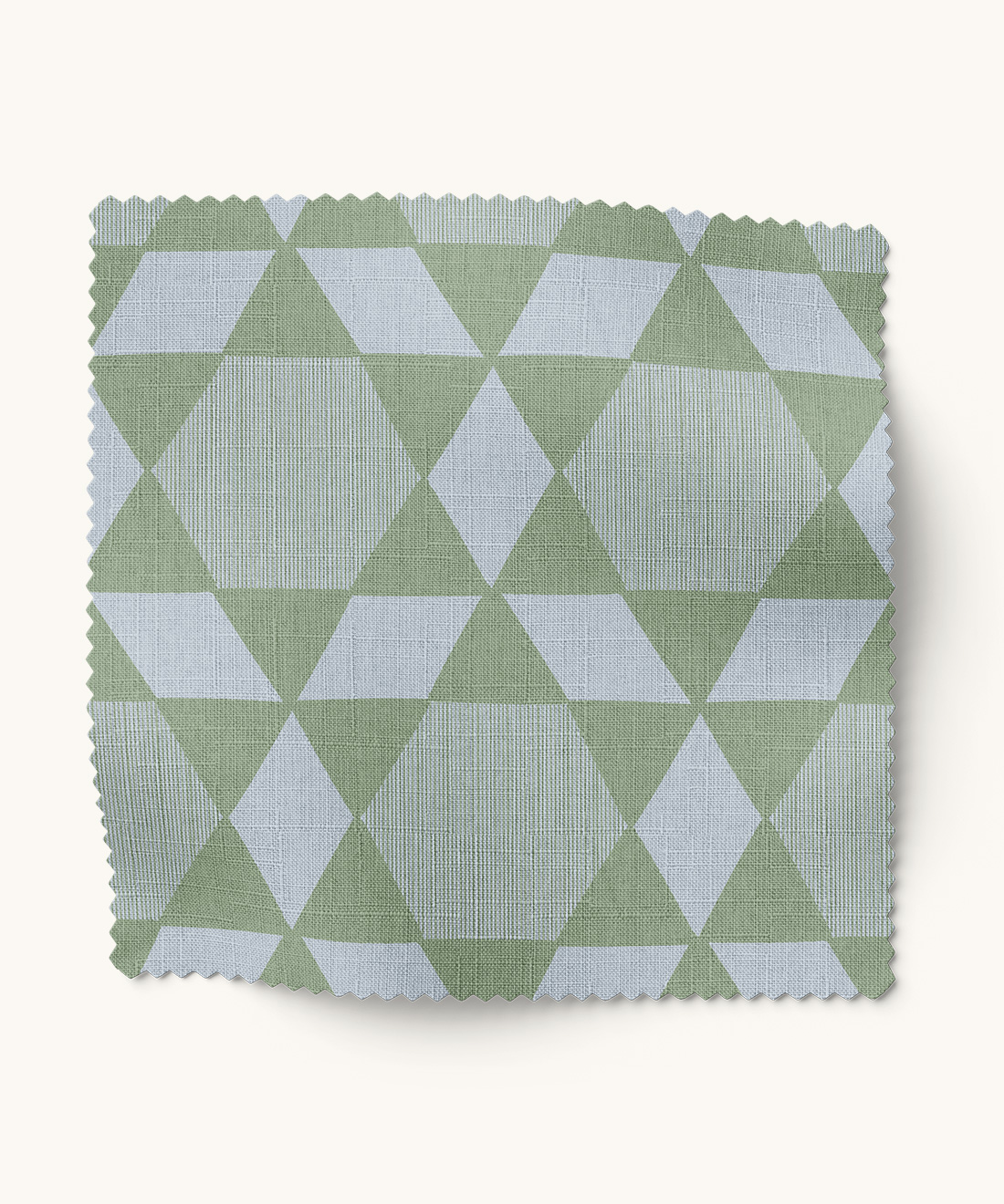 Heirloom Fabric • Gray Benko • Periwinkle & Green • Swatch
