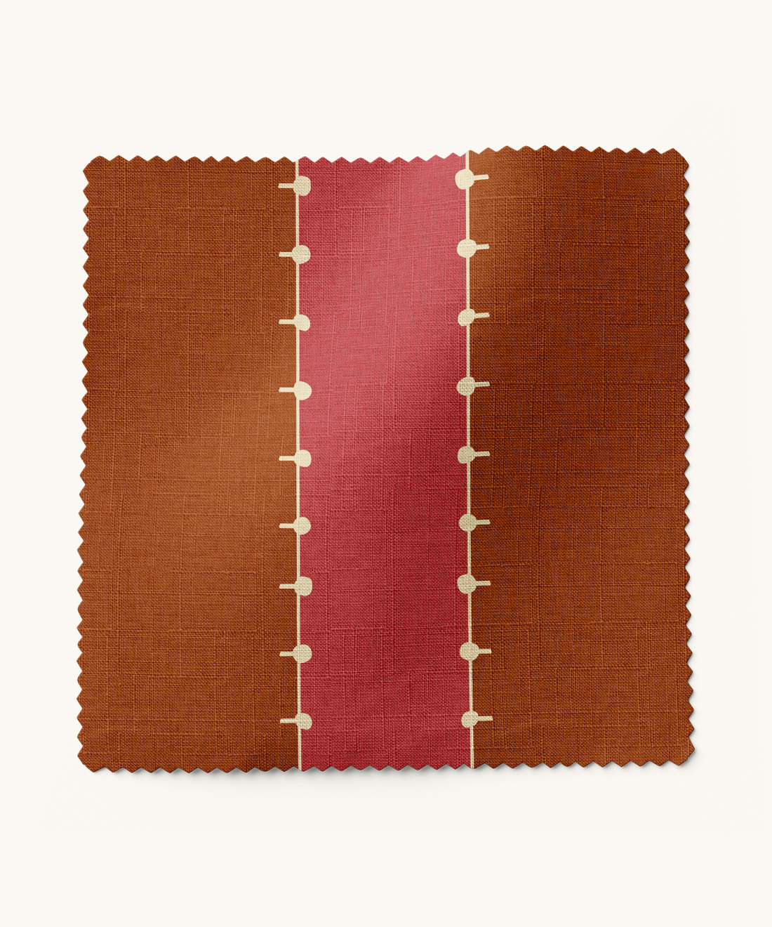 Pati Fabric Pati Fabric • Gray Benko • Cinnamon • Swatch