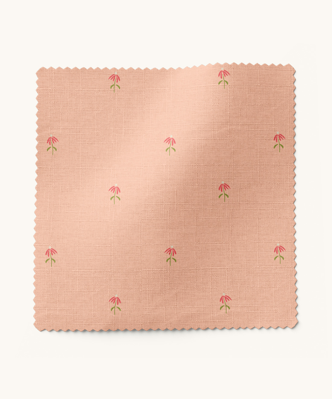 Sweet Delilah Fabric Sweet Delilah Fabric • Gray Benko • Peach & Pink • Swatch