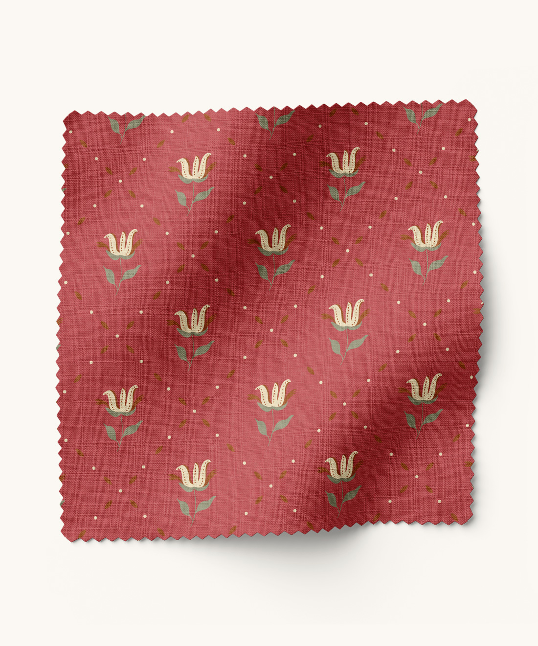 Tiny Trellis Fabric Tiny Trellis Fabric • Gray Benko • Cinnamon • Swatch