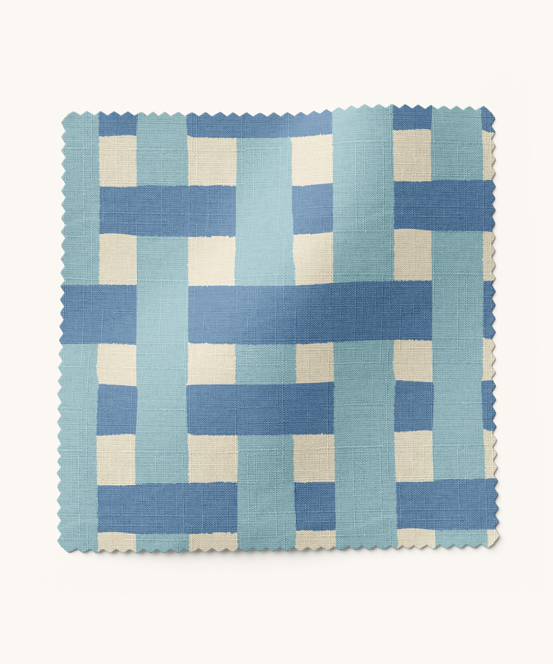 Weave Me Alone Fabric • Gray Benko • Blue • Swatch