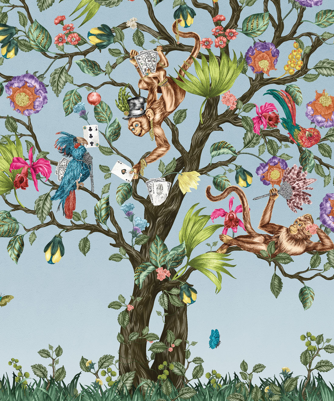 Garden of Sins Mural • Kingdom Home • Bluebell Veil • Swatch