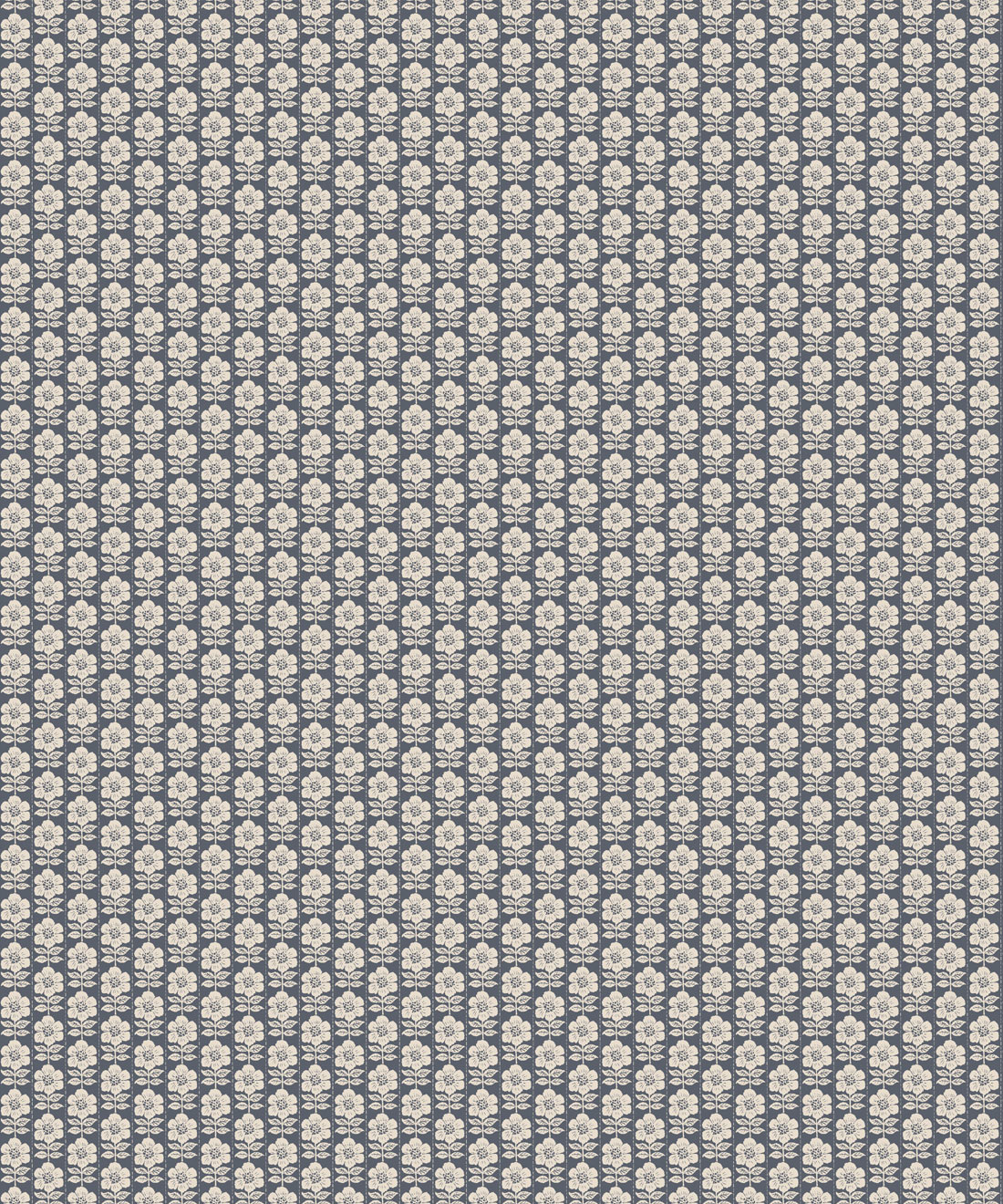 Buttercup Wallpaper • Milton & King Studio • Indigo • Swatch