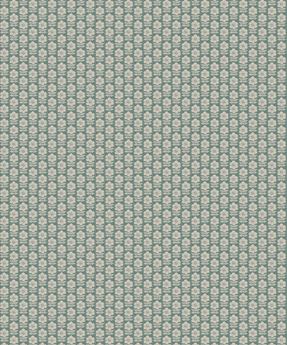 Buttercup Wallpaper • Milton & King Studio • Teal • Swatch