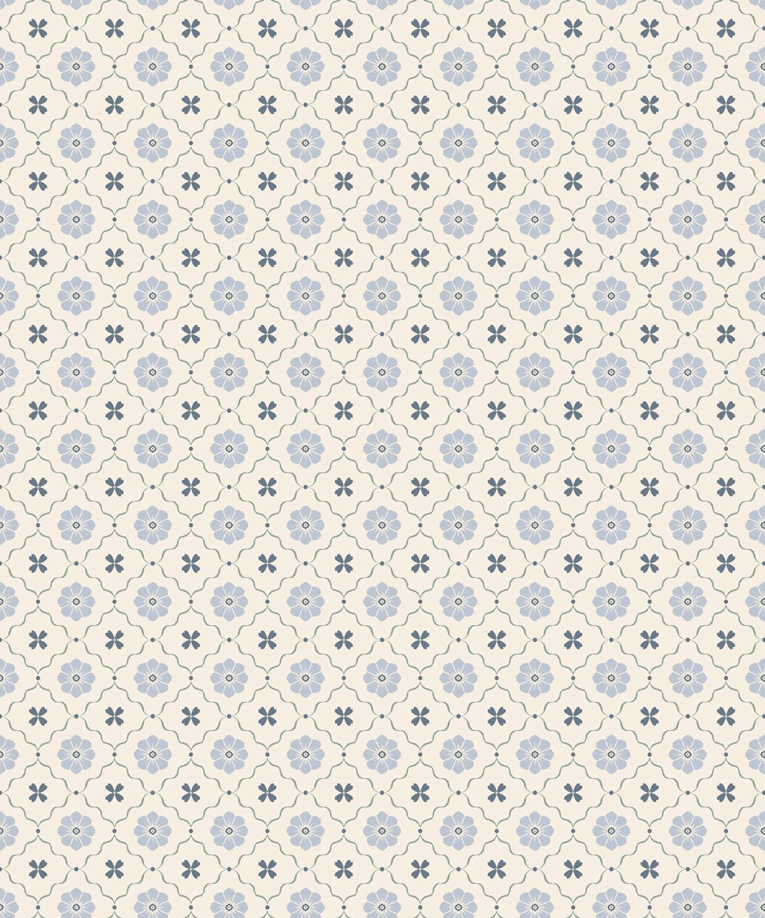 Esme Wallpaper • Milton & King Studio • Periwinkle • Swatch