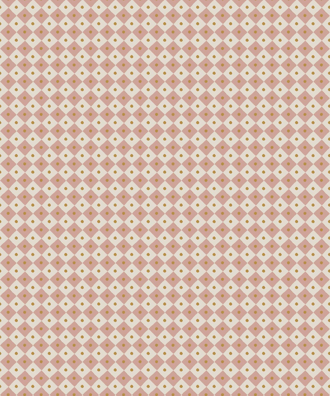 Checkerboard Wallpaper • Milton & King Studio • Blush • Swatch
